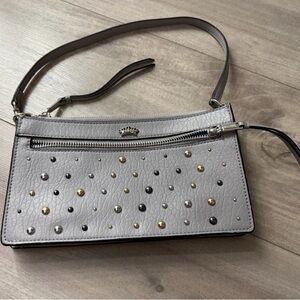 Elegant Gray Studded Women's Bag